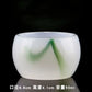 Jade + Jade Teacup Wine Cup Kung Fu Tea Set Self-Use + Raw High + Jade Master Cup ++ Tea Cup