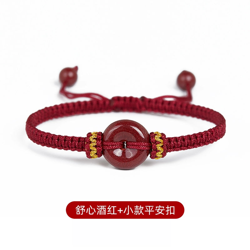 Sand hand Women's model, natal year Year cinnabar safety buckle Hand Hand cinnabar bracelet