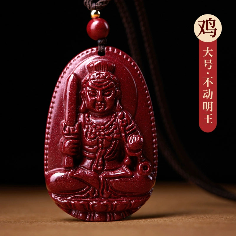 Manjushri Cinnabar Natal Buddha Female Natal Year Shou Shen Man Body Character Mother