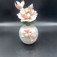 Hand-squeezed ceramic flower branch vase flower insert cover peony flower home furnishing room desktop flower utensils