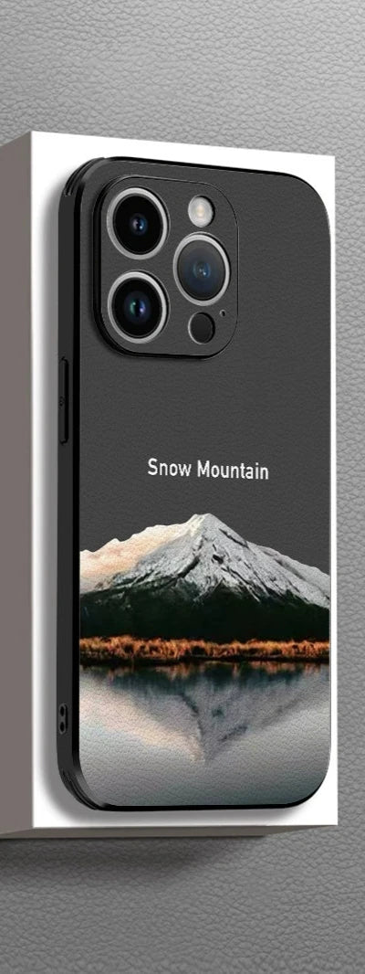 Snow Mountain Pattern Protective Phone Case