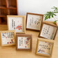 New Chinese-style insertion of square photo frame, table top, ancient photo props