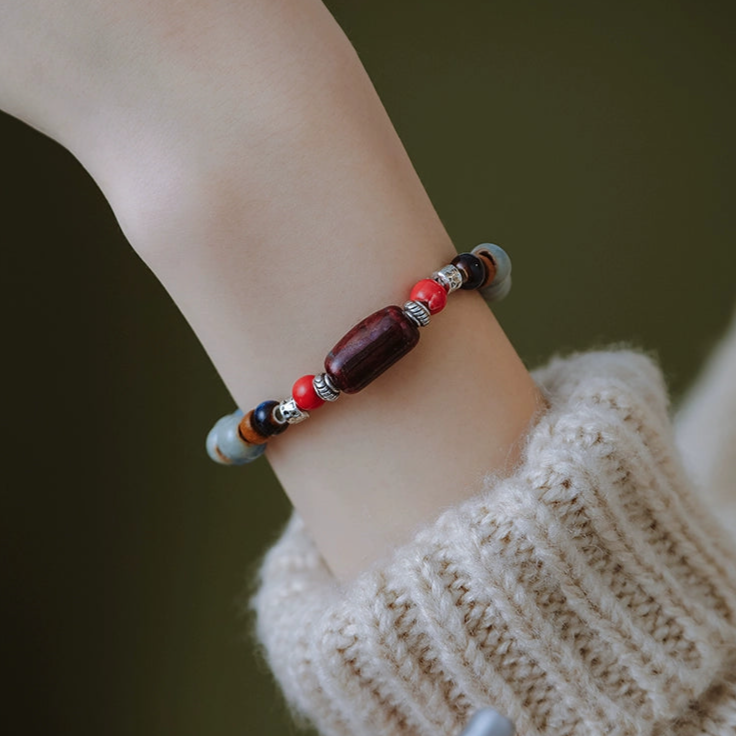 New Chinese ceramic beaded hand - women's luxury small - fine - ancient - high-sense bracelet with tide