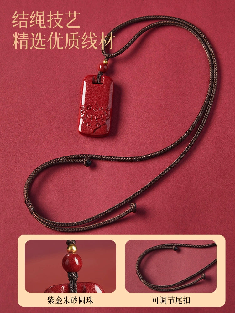 Cinnabar Hanging Female Genuine Official Flag Store Pixiu Keychain Men's Body Charm