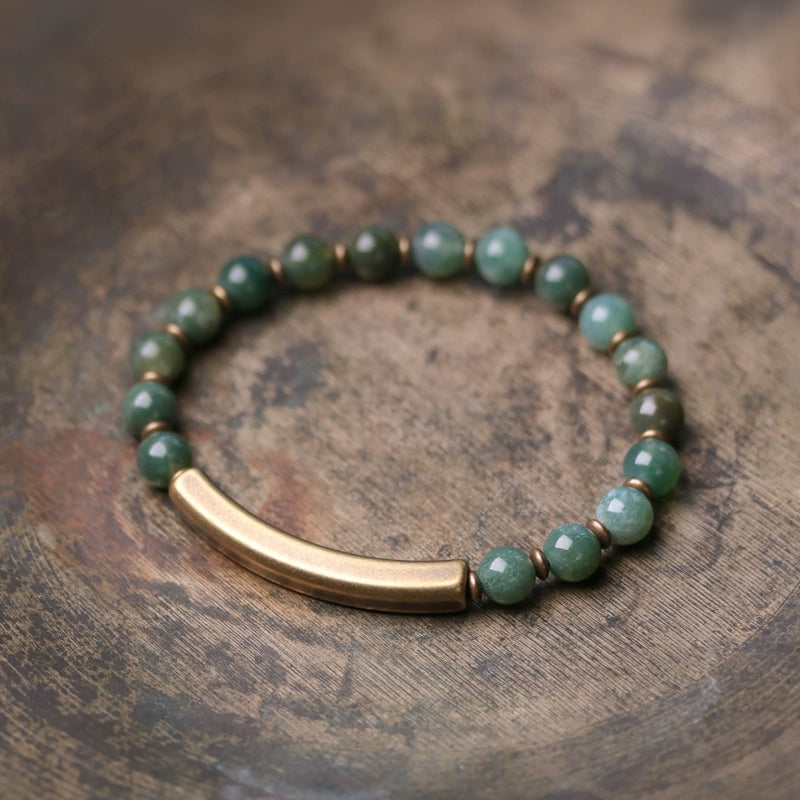 Jade stone beads multi-bracelet love original ancient ethnic hand female and male products