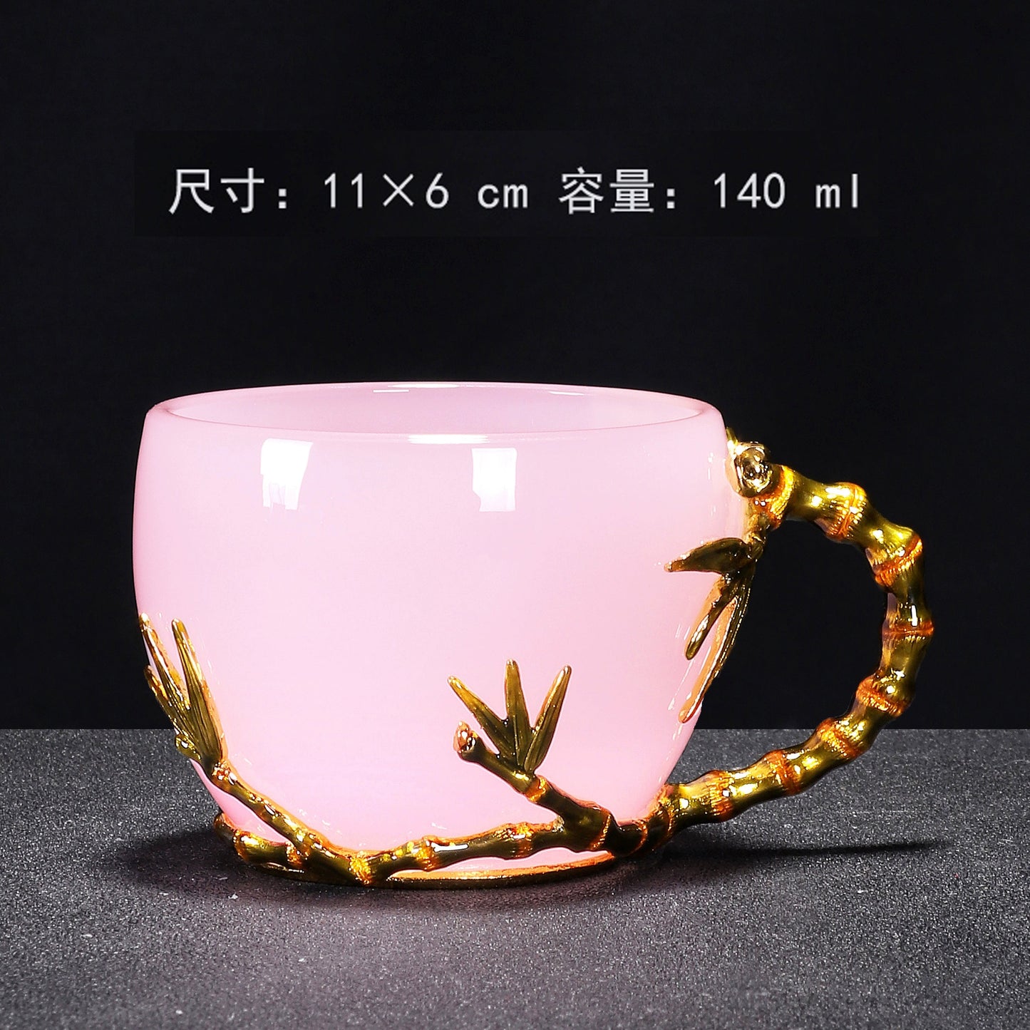 Mo Shou enamel water cup female flower teacup household flower teacup tea glazed cup crystal glass