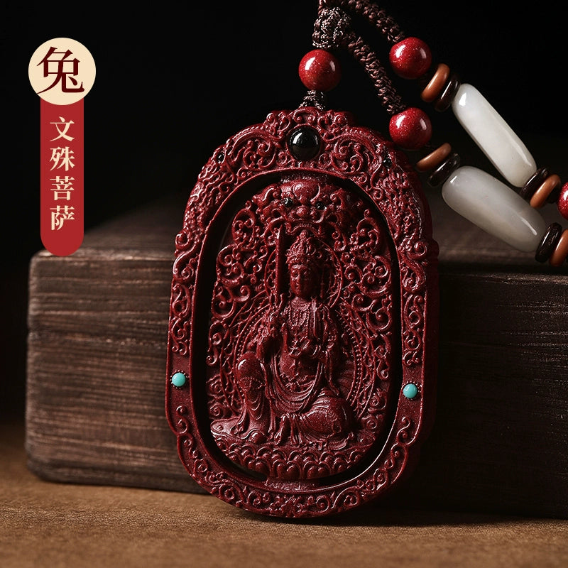 Manjushri Buddha Sand Year Zodiac Vitality Buddha Shou God Vitality Year Hanging Rabbit Girl Men's Pieces