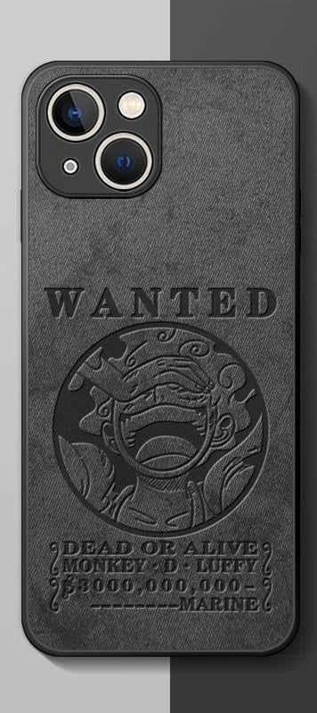 One Piece Luffy Black Phone Case