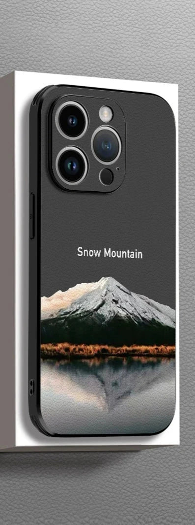 Snow Mountain Pattern Protective Phone Case