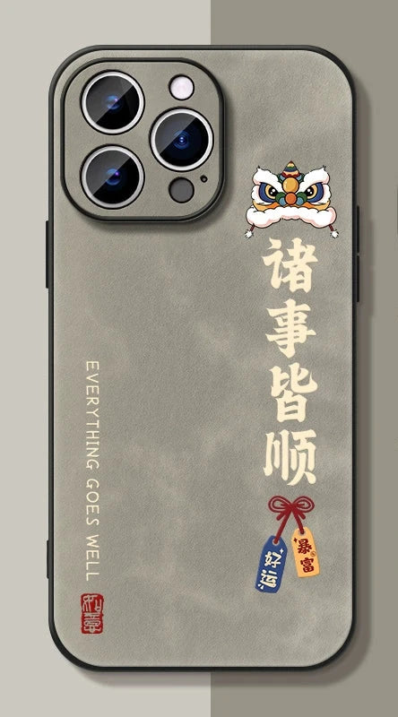 Chinese Dragon Leather Phone Case