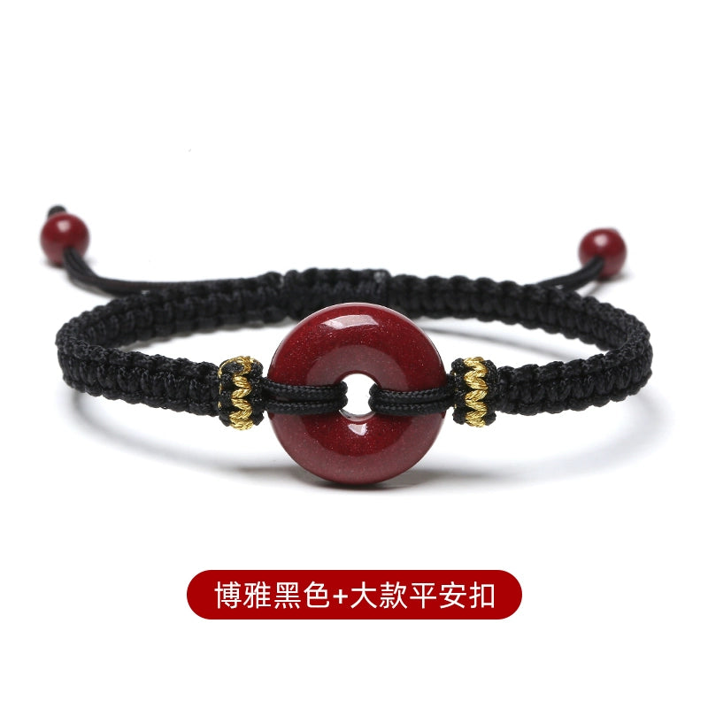 Sand hand Women's model, natal year Year cinnabar safety buckle Hand Hand cinnabar bracelet