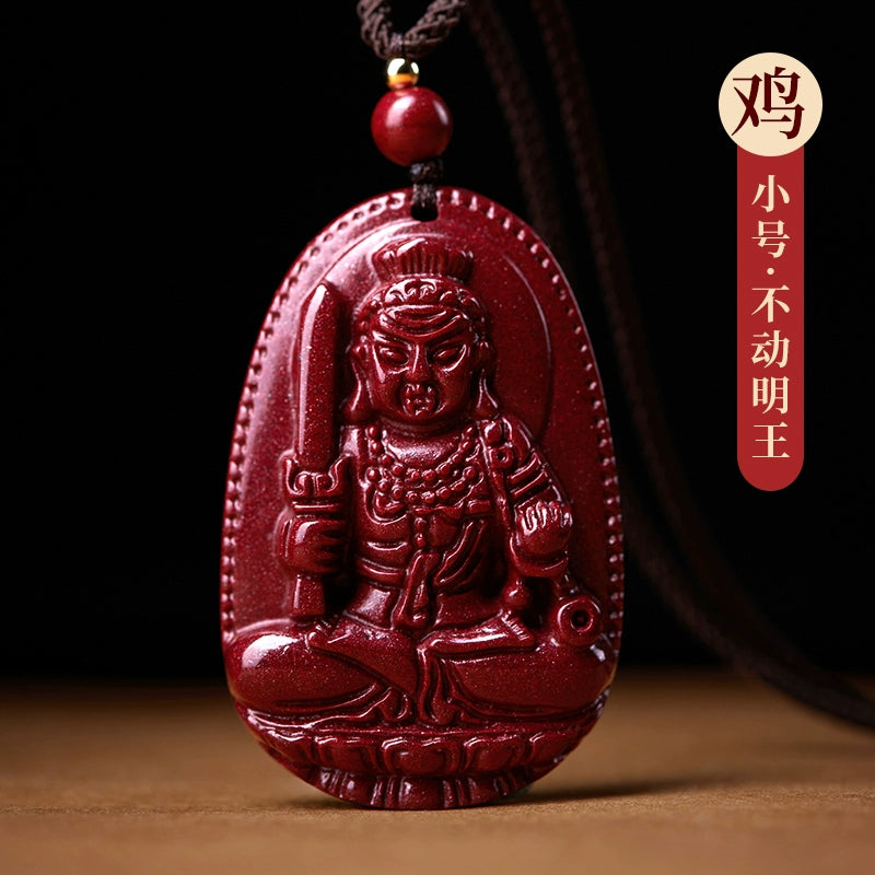 Manjushri Cinnabar Natal Buddha Female Natal Year Shou Shen Man Body Character Mother