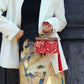 Chinese original ancient gold bag versatile portable square bag