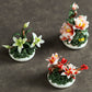 Italian Ceramic Handmade Plum Blossom Peony Chinese Home Furnishing Guest Room Mini Desktop Pieces