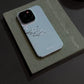 Night Studio White Flower Blue Phone Case