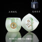 Jade + Jade Teacup Wine Cup Kung Fu Tea Set Self-Use + Raw High + Jade Master Cup ++ Tea Cup