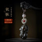 Obsidian safety buckle, steam buckle, key buckle, men's high-end New Year's high-end goods, feeling Pixiu, female