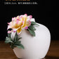 Ceramic Handmade Peony Vase Guest Arrangement Flower Dry Flower Generation Luxury High Sense Table Wine Product