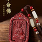 Cinnabar Natal Buddha Hanging Men's Manjushri Year of the Rabbit Natal Year Body Character