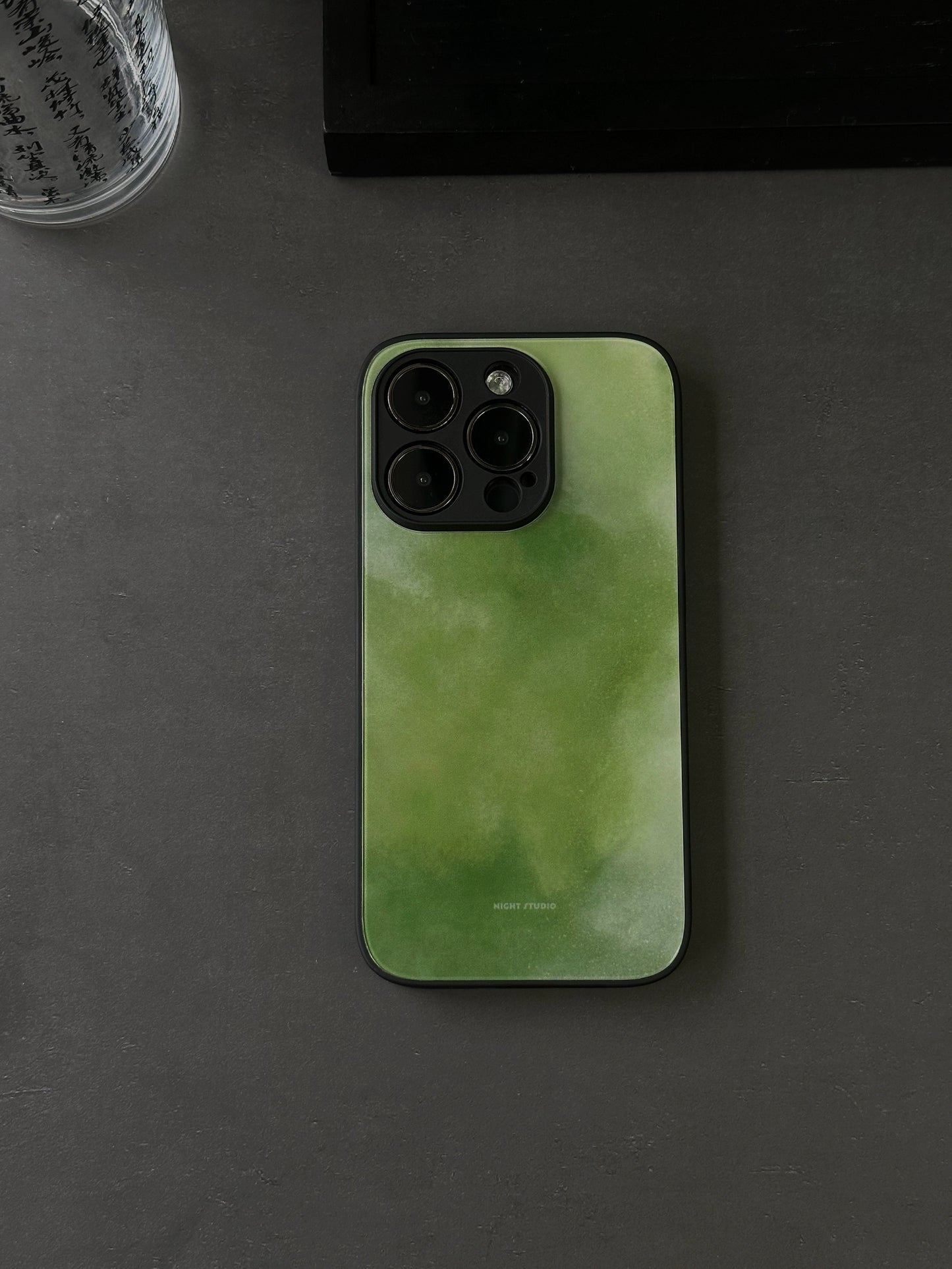 Night Studio Green Oil Painting Phone Case