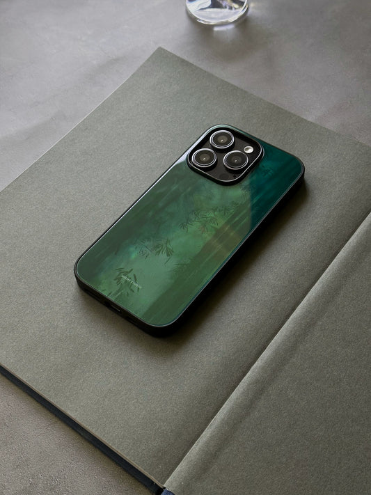 Night Studio Green Bamboo Protective Phone Case