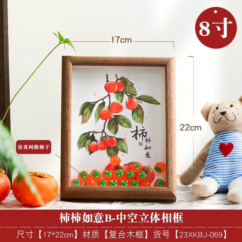 Photo frame, piece, safe and happy new year, new home desktop, Taiwan customer, spring and new year layout supplies