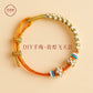 Flower hand Women's DIY hand Work in progress can wear Bead Gold handmade