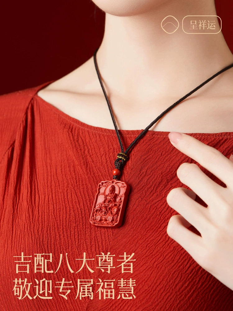 Cinnabar hanging female model, sand natal Buddha, Buddha, Shou Shen piece, male body talisman