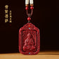 Cinnabar Natal Buddha Hanging Men's Manjushri Year of the Rabbit Natal Year Body Character