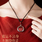 Cinnabar rough stone crystal sand gaga box natal year hanging female piece powder male grain with body talisman