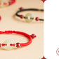 Birthday Year Cinnabar Bracelet Flag Store Genuine Cinnabar Hand Female Natural Hetian Jade Mother of Pearl