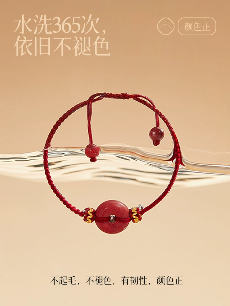 Sand hand Women's model, natal year Year cinnabar safety buckle Hand Hand cinnabar bracelet