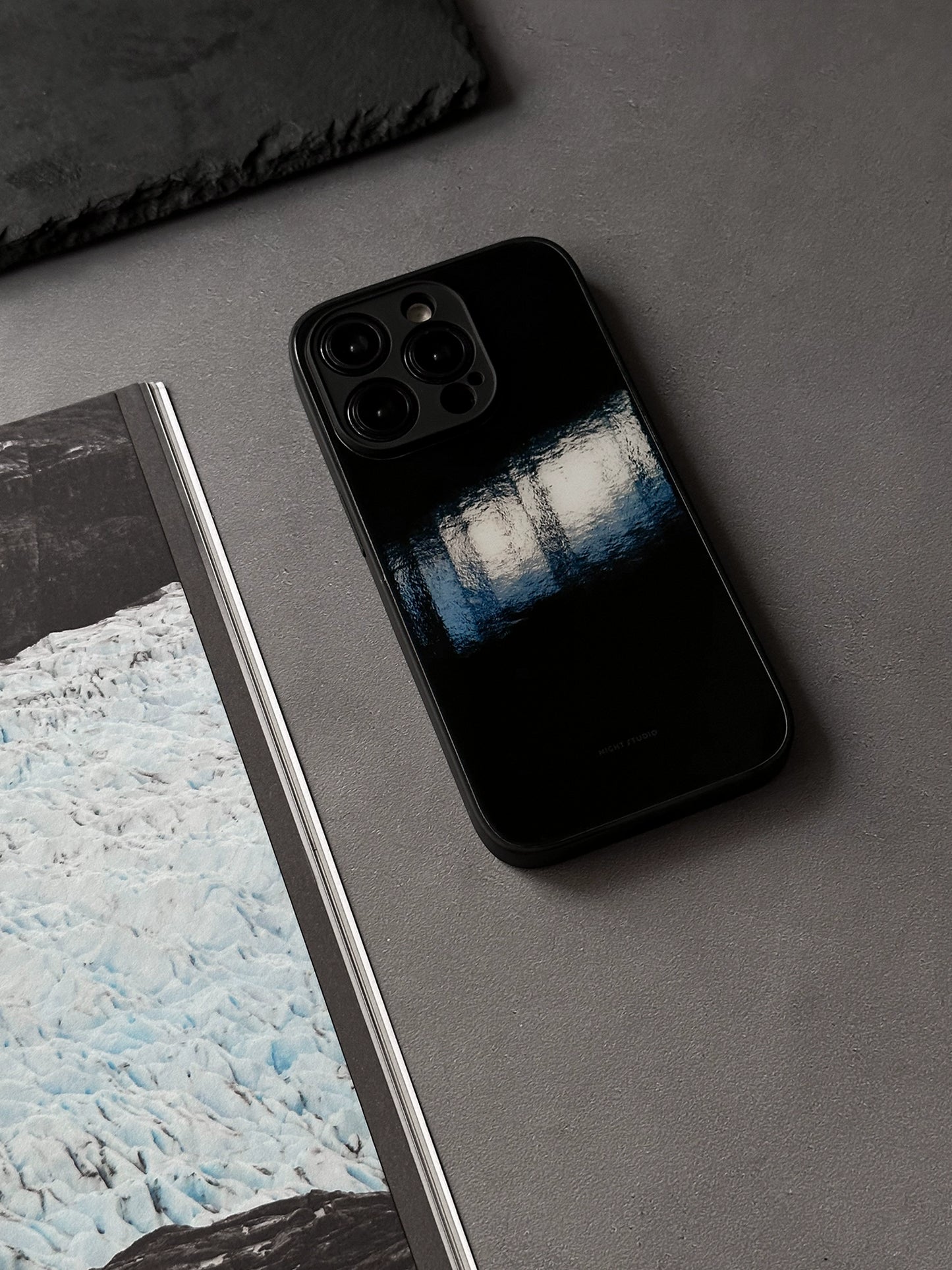 Night Studio Lake Shadow Black Phone Case