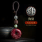 Obsidian safety buckle, steam buckle, key buckle, men's high-end New Year's high-end goods, feeling Pixiu, female