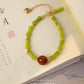 New Chinese natural stone beaded hand, female luxury fine, versatile high-grade bracelet, honey product.