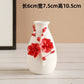 Hand-squeezed ceramic flower branch vase flower insert cover peony flower home furnishing room desktop flower utensils