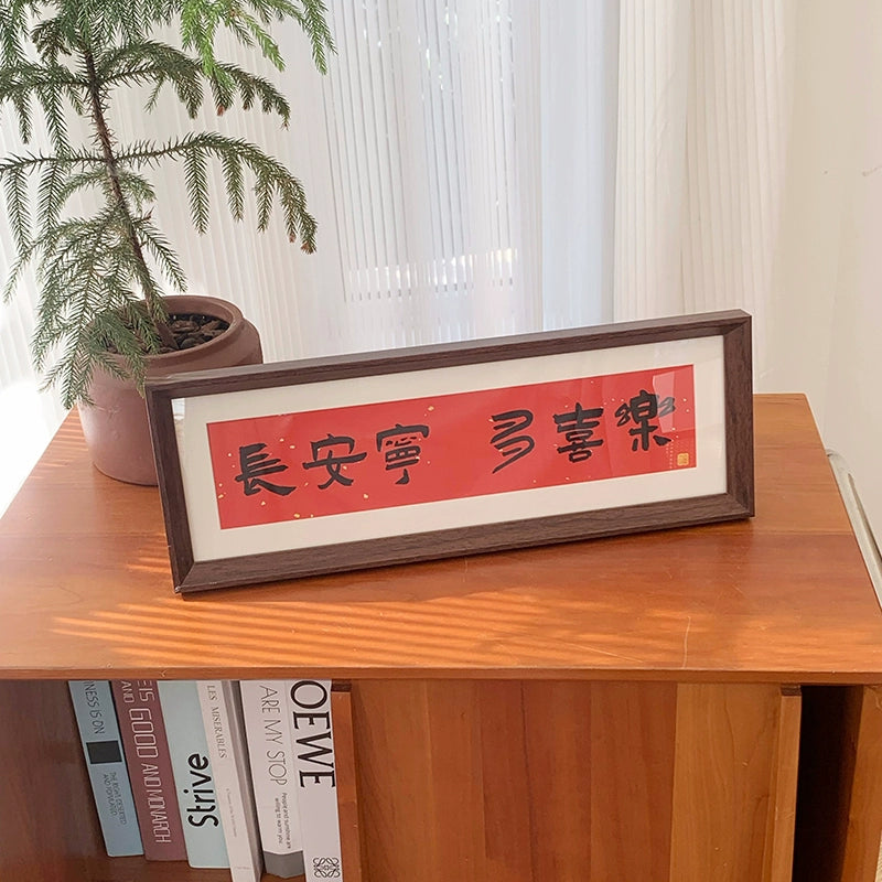 Home fat house, new Chinese style French style photo frame Happy text Taiwan customer product piece