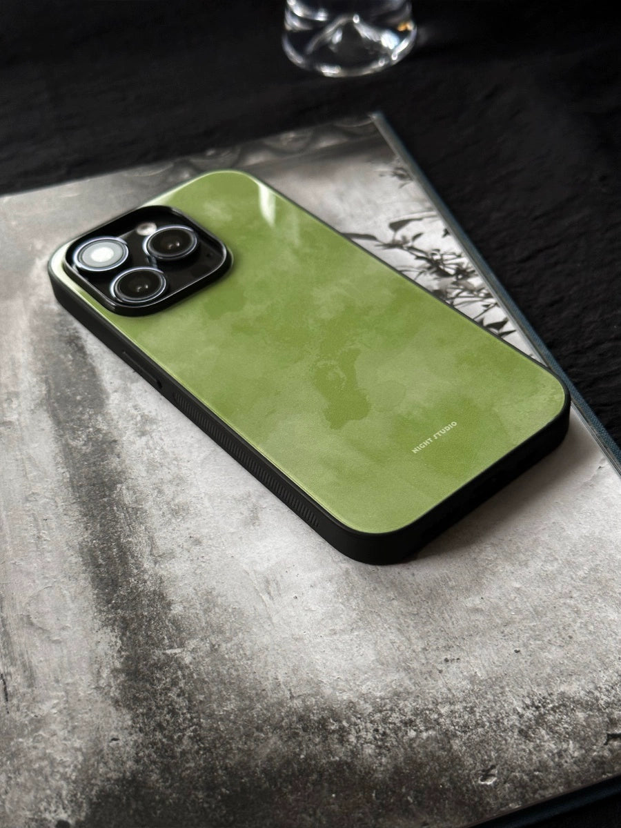 Night Studio Olive Green Pattern Protective Phone Case