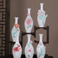 Ceramic vase guest 3 pieces small vase insert vase Chinese style Italian style high sense 21cm high flower insert