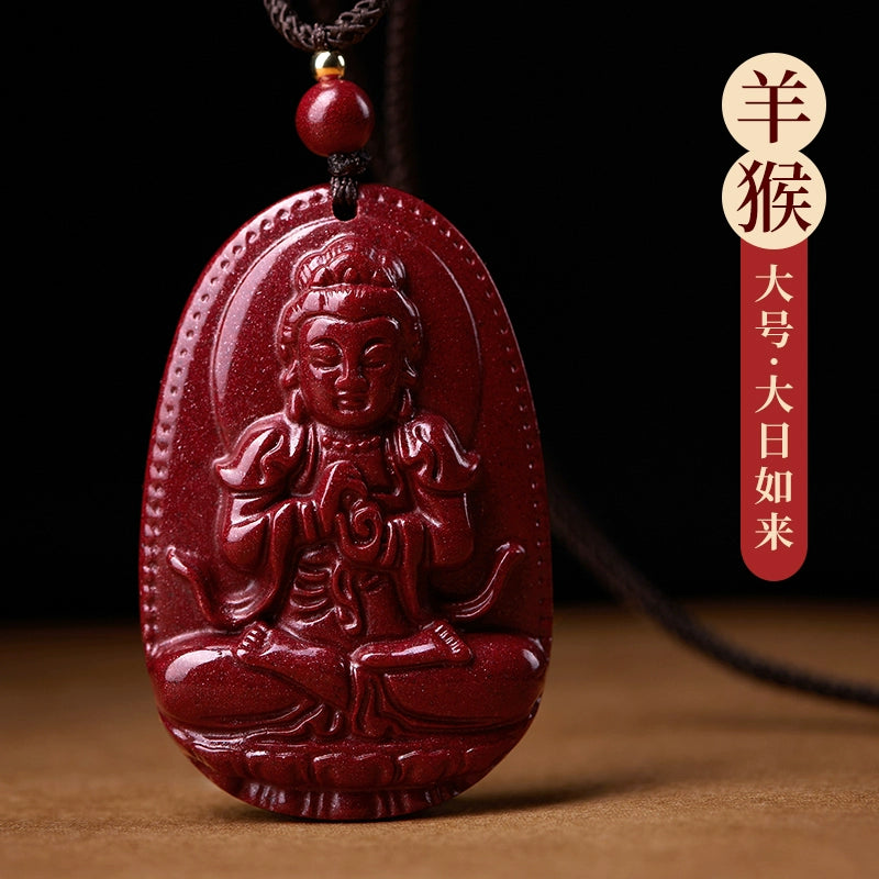 Manjushri Cinnabar Natal Buddha Female Natal Year Shou Shen Man Body Character Mother