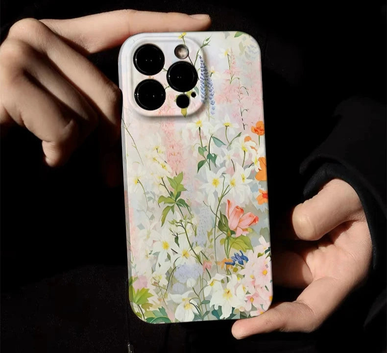 Artistic Flower Women's Protective Phone Case