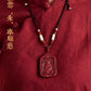 Cinnabar Natal Buddha Hanging Men's Manjushri Year of the Rabbit Natal Year Body Character