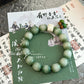 Bamboo green goat milk fruit, original rice cake Bodhi root bucket beads, small fresh bracelet Wenwan