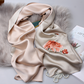 Send high-quality mulberry towels, handmade thorns, real towels, China Peony Wine Shawl Girl