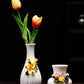 Italian ceramic small vase Feel small Coffee table desktop flower arrangement dried flower water Flower ware Home Furnishing