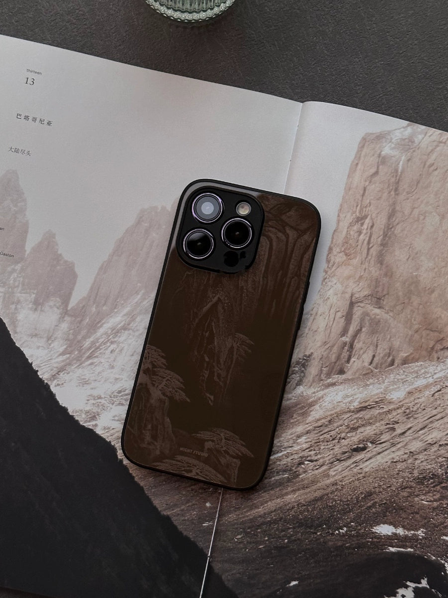 Night Studio Natural Mountain Tree Brown Phone Case