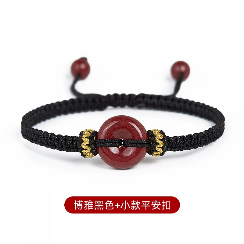 Sand hand Women's model, natal year Year cinnabar safety buckle Hand Hand cinnabar bracelet