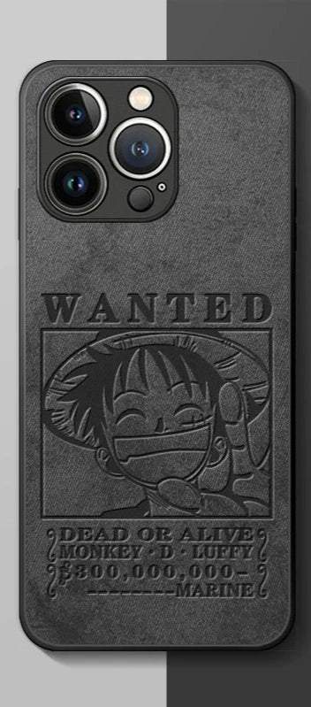 One Piece Luffy Black Phone Case