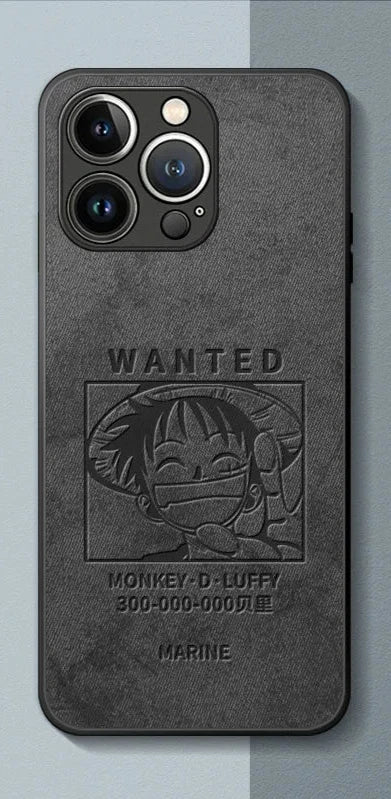 One Piece Luffy Black Phone Case