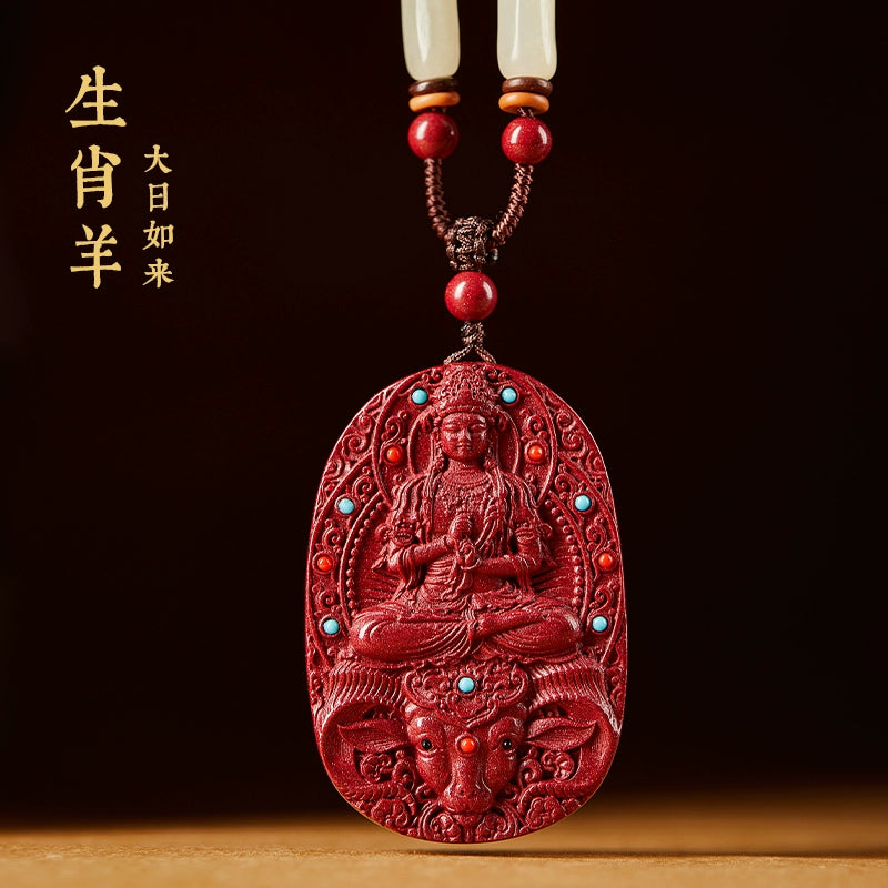 Cinnabar Hanging Male Zodiac Shou Shen Year Benming Year Benming Year Charm Female Benming Buddha